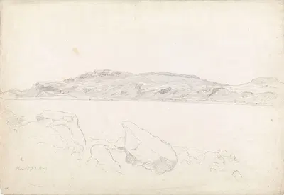 Kystlandskap ved Oban, Skottland by Ханс Гуде, 1877 — digital art print download