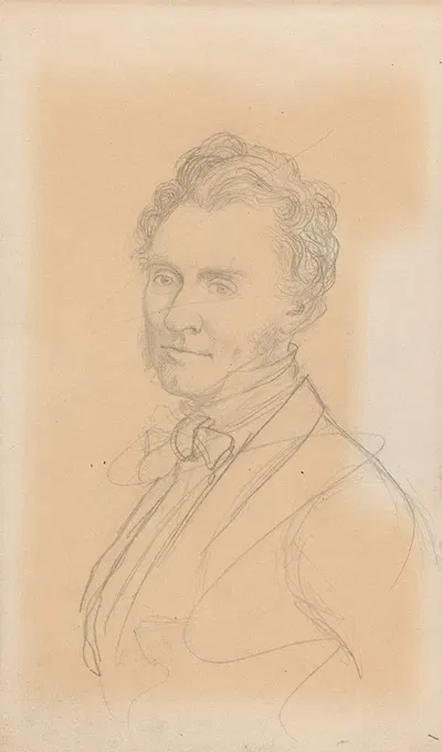 Male portrait by Ханс Гуде, 1862 — digital art print download