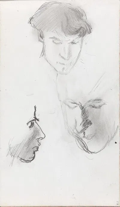 Faces by Людвиг Карстен, 1893 — digital art print download