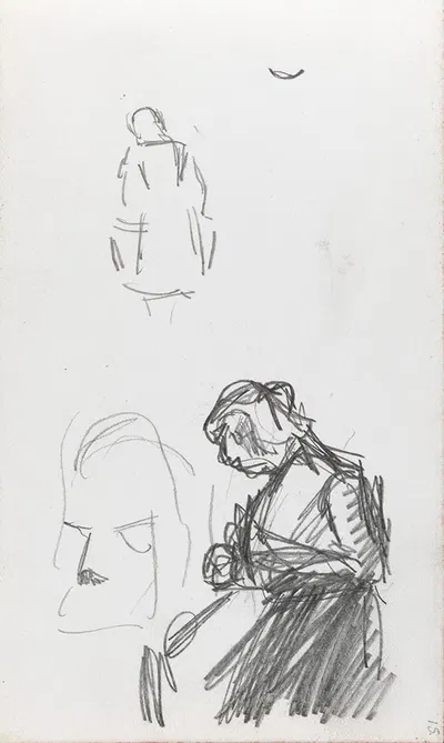 Figurstudier by Людвиг Карстен, 1893 — digital art print download