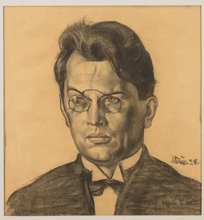 Friedebert Tuglase portree by Николай Триик, 1928 — digital art print download