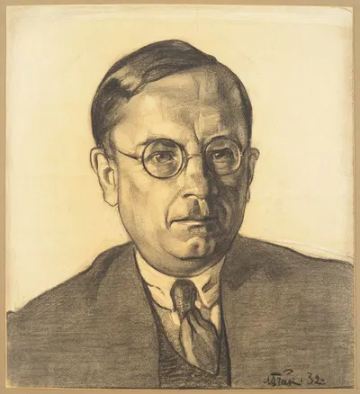 Hugo Raudsepa portree by Николай Триик, 1932 — digital art print download