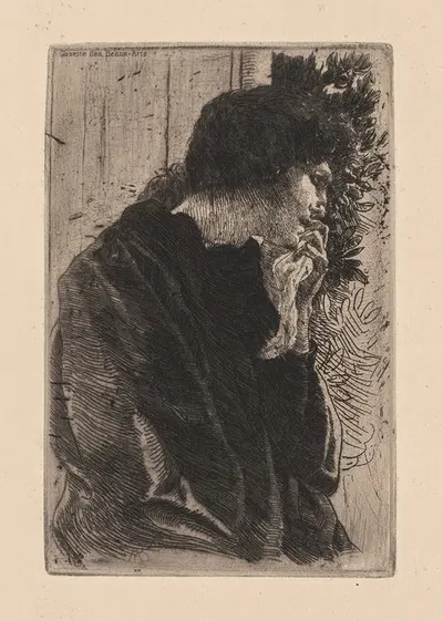 Sadness by Альбер Безнар, 1887 — digital art print download