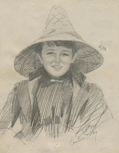 Ada Lymon (Woman in a Large Hat) by Андерс Зорн, 1887 — digital art print download
