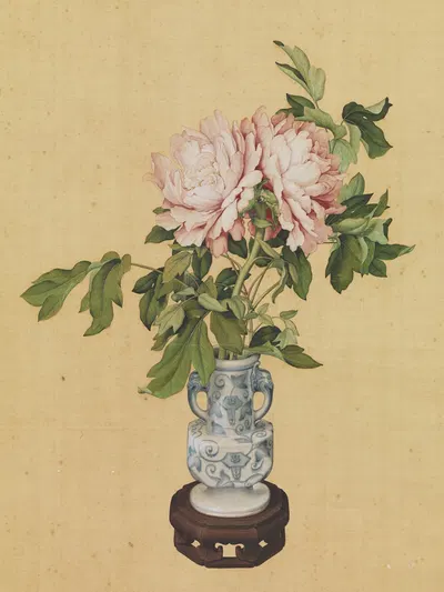 Vase of Flowers by Джузеппе Кастильоне — digital art print download