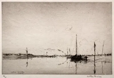 Oyster Grounds by Arthur John Trevor Briscoe, 1925 — digital art print download