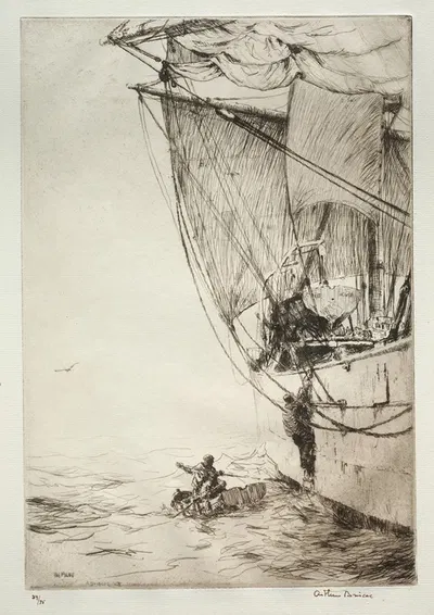 The Pilot by Arthur John Trevor Briscoe, 1925 — digital art print download