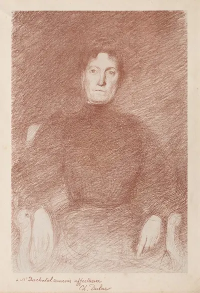 Seated Woman by Шарль Мари Дюлак — digital art print download