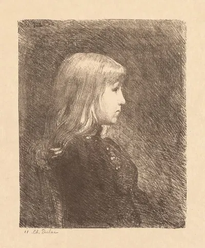 Young Lady (Jeune Fille) by Шарль Мари Дюлак, 1892 — digital art print download