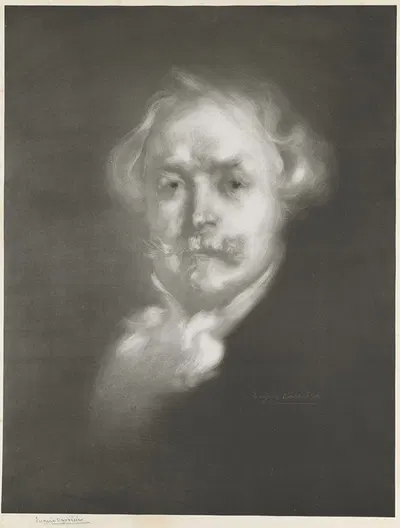 Edmond de Goncourt by Южен Каррьер, 1896 — digital art print download