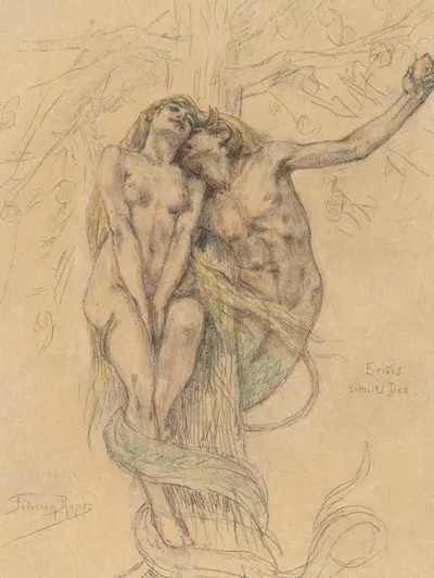 Eritis similes Deo by Félicien Rops — digital art print download