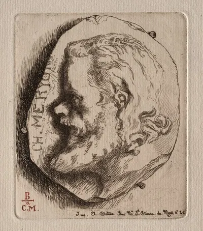 Charles Meryon by Феликс Браккемонд, 1854 — digital art print download