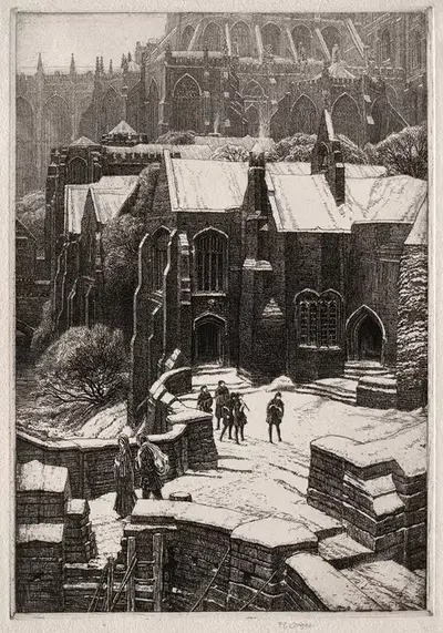 Алмона by Фредерик Ландсиир Маур Григгс, 1925 — digital art print download