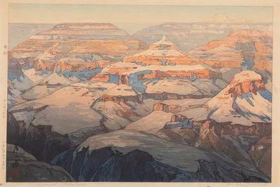 Гранд-Каньон (Гура́ндо Кя́нион) by Ёсита Хироши, 1925 — digital art print download
