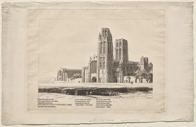 The Minster by Frederick Landseer Maur Griggs, 1918 — digital art print download