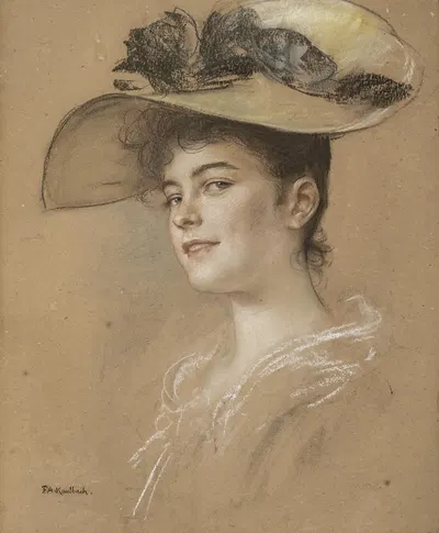 Fräulein Lahmeyer by Friedrich August von Kaulbach, 1895 — digital art print download