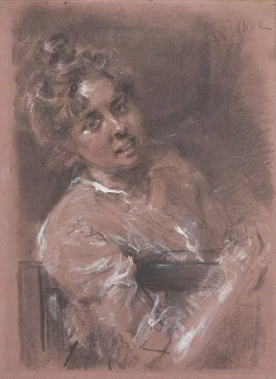 Bildnisstudie by Fritz von Uhde, 1889 — digital art print download