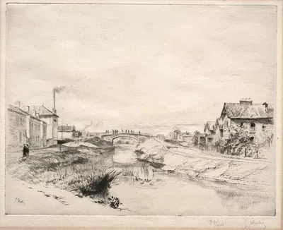 Industrial Section, Troyes by Гюстав Лёотр — digital art print download