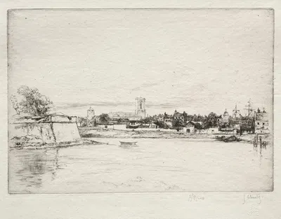 Le Petit St. Eloi, La Rochelle by Gustave Leheutre, 1923 — digital art print download