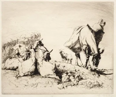 A Roadside in Spain by Henry Keller, 1926 — digital art print download