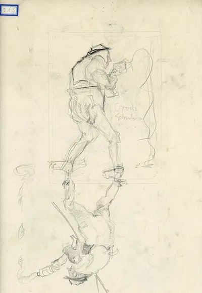 Studienblatt by Германн Гробер, 1911 — digital art print download