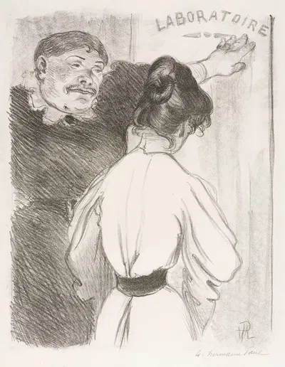 Laboratoire by Hermann-Paul, c. 1900 — digital art print download