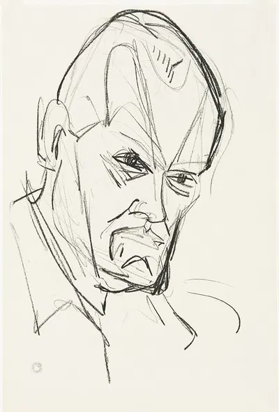 Porträt Otto Rühle by Герман Шерер, 1925 — digital art print download