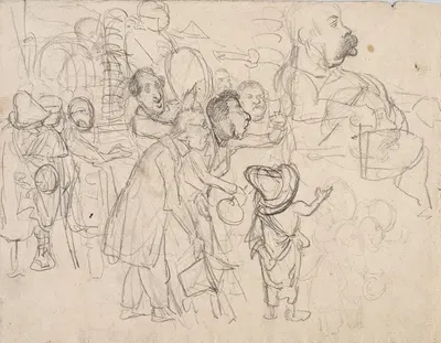 Kirner’s Farewell in Rome by Иоганн Баптист Кирнер, 1839 — digital art print download