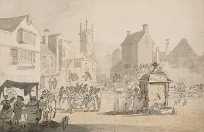 The High Street, Glastonbury, Somerset by John Nixon — digital art print download