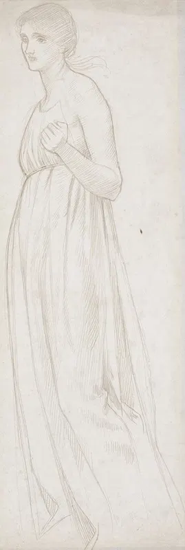 Study of a female figure by Джозеф Эдвард Саутолл — digital art print download