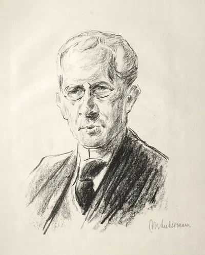 Portrait Arno Holz by Макс Либерман, 1923 — digital art print download