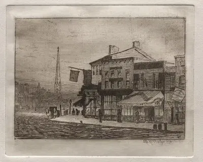 Улица Орла и Вудленд-Авеню by Отто Генри Бахер, 1878 — digital art print download