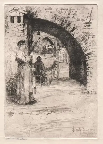 Net Makers by Отто Генри Бахер, 1881 — digital art print download