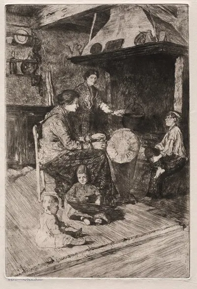 The Lace Makers by Отто Генри Бахер — digital art print download