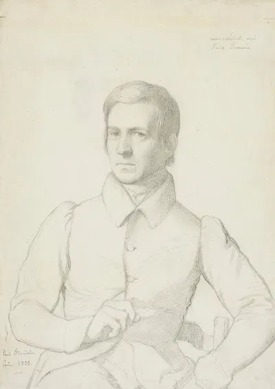 Portrait of Jean-Louis Lacuria by Жан-Поль Фландрен, 1833 — digital art print download