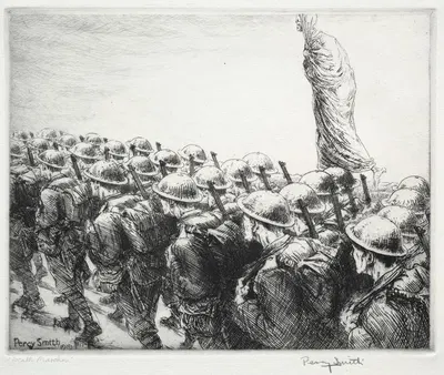 Dance of Death; Death Marches by Percy John Delf Smith, 1919 — digital art print download