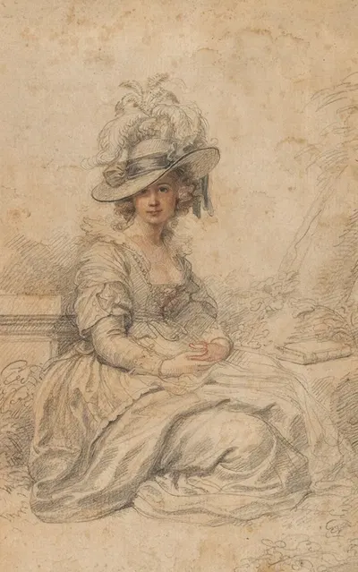 Portrait of Maria Cosway by Ричард Косвэй, 1760-1838 — digital art print download