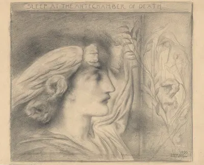 Sleep at the Antechamber of Death by Simeon Solomon, 1896 — digital art print download