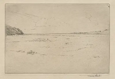 Gathering the Flock on Maxwellbank, No. 2 by Sir Frank Short, 1892 — digital art print download