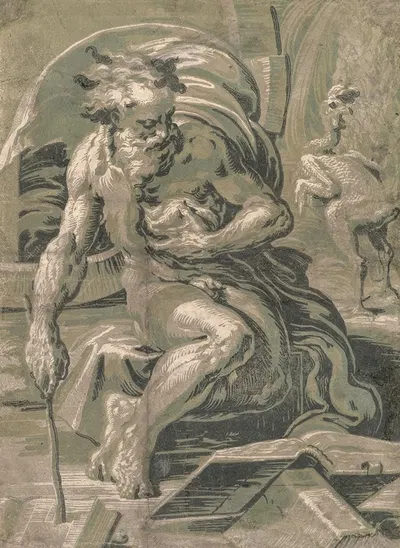 Diogenes by Ugo Da Carpi — digital art print download