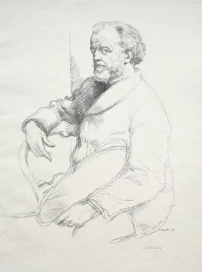 Henri Fantin-Latour by Уильям Ротенштейн, 1897 — digital art print download