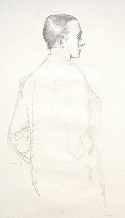 Max Beerbohm by Уильям Ротенштейн, 1898 — digital art print download