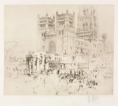 Durham Cathedral by Уильям Уолкот, 1923 — digital art print download