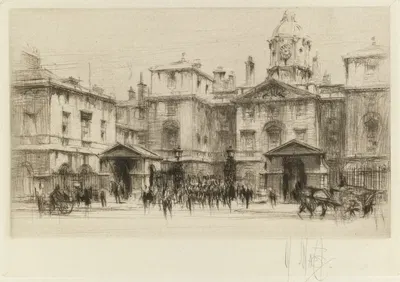 Horseguards by Уильям Уолкот, 1924 — digital art print download