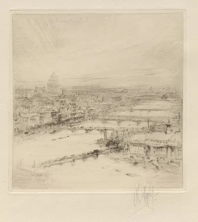 London by Уильям Уолкот, 1920 — digital art print download