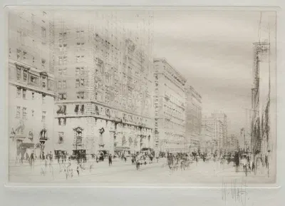 Park Avenue, New York by Уильям Уолкот — digital art print download