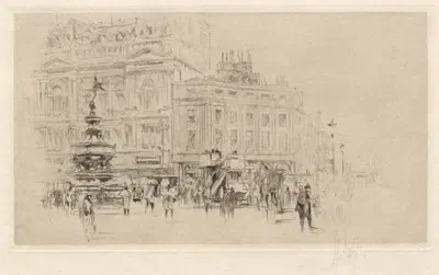 Picadilly Circus by Уильям Уолкот, 1913 — digital art print download