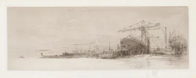 The Clyde from the series The Arteries of Great Britain by Уильям Уолкот, 1922 — digital art print download