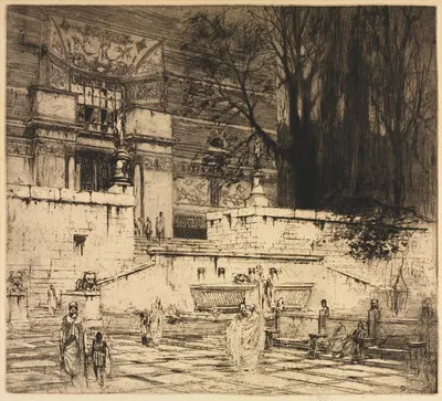 The Days of Ancient Rome; At the House of a Patrician by Уильям Уолкот, 1913 — digital art print download