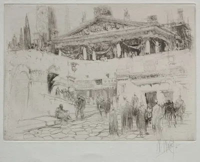 The First Wooden Temple of Jupiter by Уильям Уолкот, 1918 — digital art print download